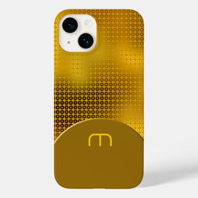 Coques Case-Mate iPhone Séquence d'or Monogramme Coque-coque iphone Mate (Verso)