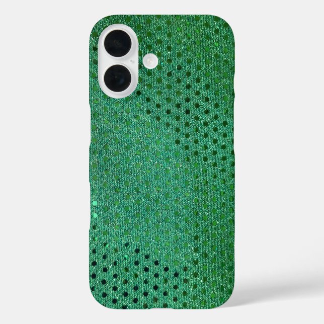 Coques Case-Mate iPhone Séquence verte Shimmer (Verso)