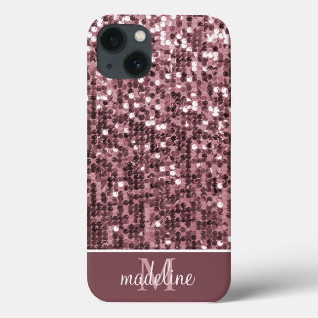 Coques Case-Mate iPhone Séquin/Parties scintillant Rose brillant (Verso)