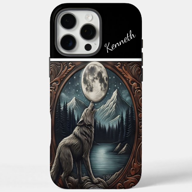 Coques Case-Mate iPhone Serenade au clair de lune de Wolf (Verso)