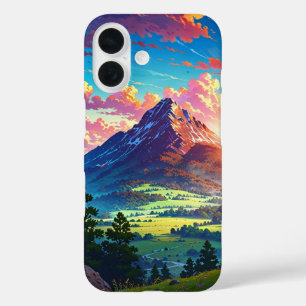 Coque Pour iPhone 16 Serene Sunset Mountains