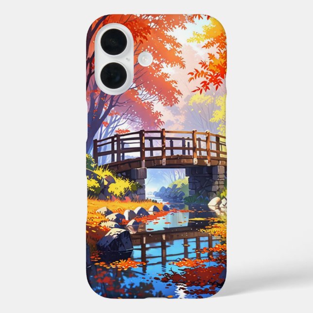 Coques Case-Mate iPhone Sérénité du pont d'automne (Verso)