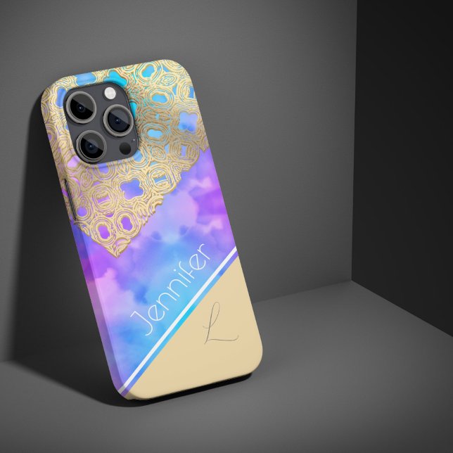 Coques Case-Mate iPhone Sérénité embrassée par les nuages : Le monogramme  (Créateur téléchargé)