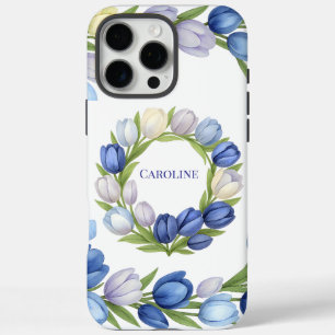 Coque iPhone 16 Pro Max Sérénité en Fleur Pastel Tulip Floral Maison Décor
