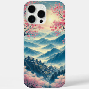 Coque iPhone 16 Pro Max Sérénité en fleurs : fleurs de cerisiers japonais