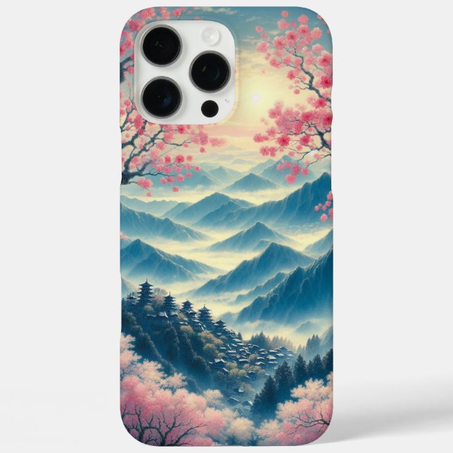 Coques Case-Mate iPhone Sérénité en fleurs : fleurs de cerisiers japonais (Verso)