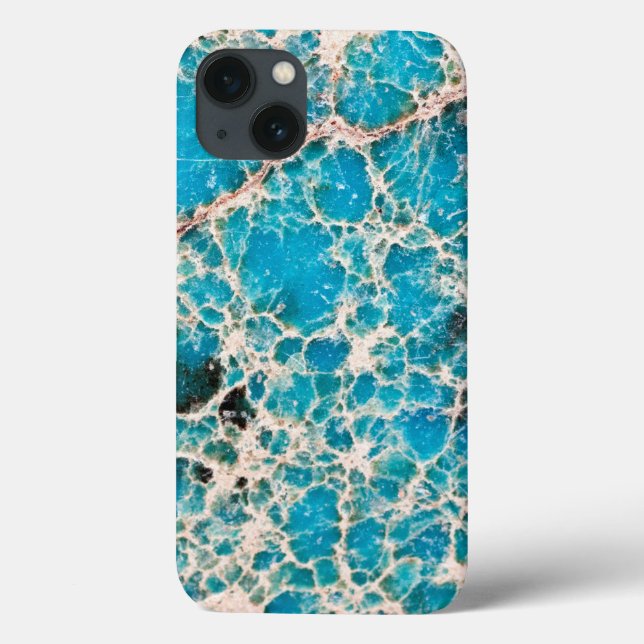 Coques Case-Mate iPhone Série Gemstone - Carte routière Turquoise (Verso)