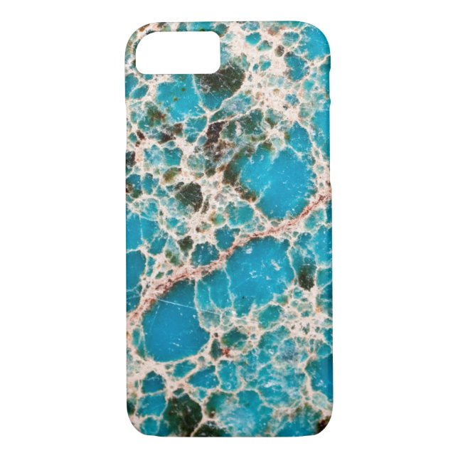 Coques Case-Mate iPhone Série Gemstone - Mosaïque Turquoise (Dos)