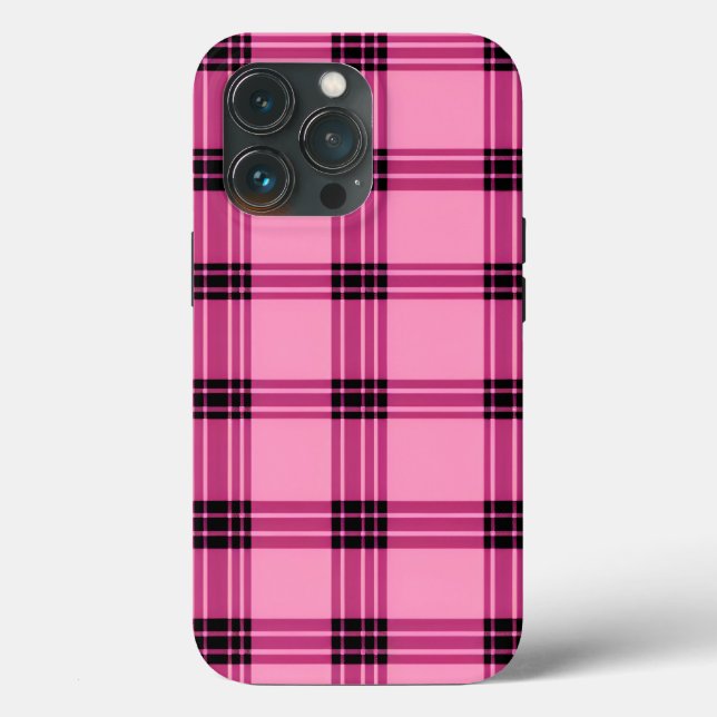 Coques Case-Mate iPhone Série Plaid, Plat Rose (Verso)