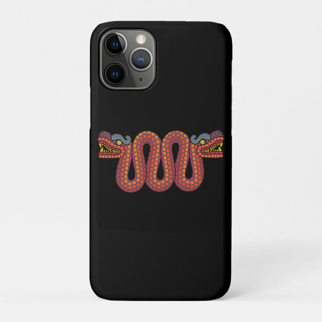 Coques Case-Mate iPhone serpent à deux têtes aztèque (Dos)