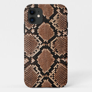 Coques Pour iPhone Serpent à sonnette Peau Cuir Faux
