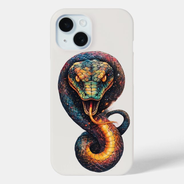 Coques Case-Mate iPhone Serpent Cosmique Vivant (Verso)