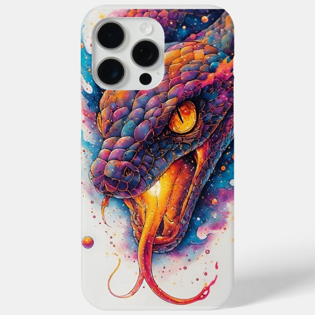 Coques Case-Mate iPhone Serpent Cosmique Vivant Avec Espace Évasif (Verso)