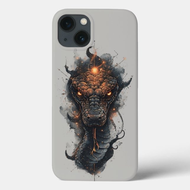 Coques Case-Mate iPhone Serpent Cosmique Vivant Avec Espace Évasif (Verso)