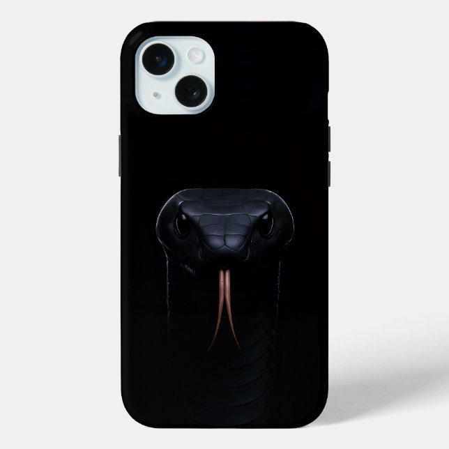 Coques Case-Mate iPhone Serpent noir Mamba 4 Luxe (Verso)