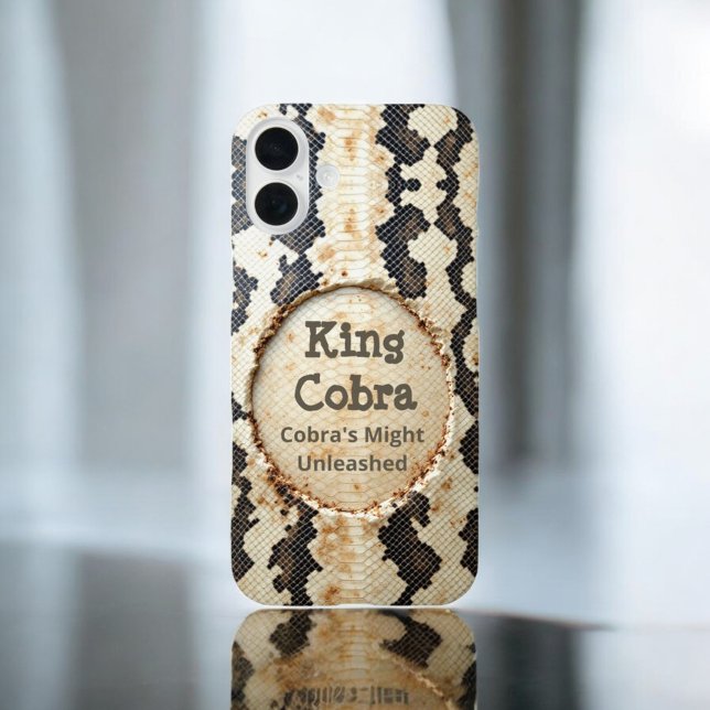 Coques Case-Mate iPhone Serpent Regal : Le roi Cobra (Créateur téléchargé)