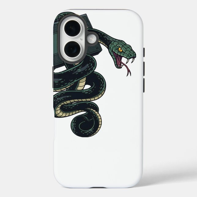 Coques Case-Mate iPhone Serpent Rétro 90 Entourant une Cassette VHS (Verso)
