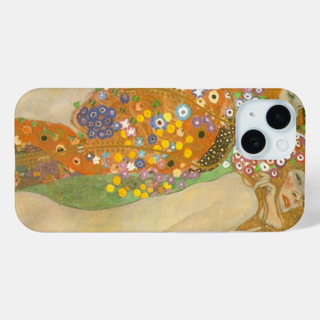 Coques Case-Mate iPhone Serpents d'eau II par Gustav Klimt, Art Nouveau (Verso (horizontal))