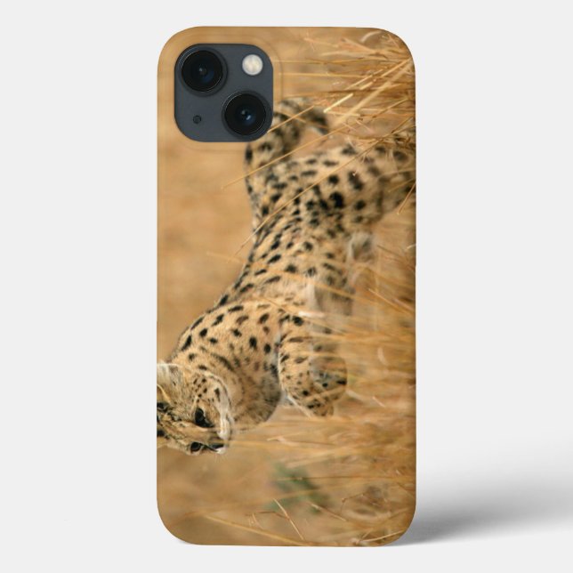 Coques Case-Mate iPhone Serval (Leptailurus Serval) en train de sauter (Verso)