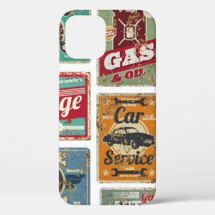 Case-Mate iPhone Case Service de voiture Vintage et station-service Méta