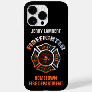 Coque Pour Pour iPhone 14 Pro Max Service d'incendie Chrome Nom Modèle