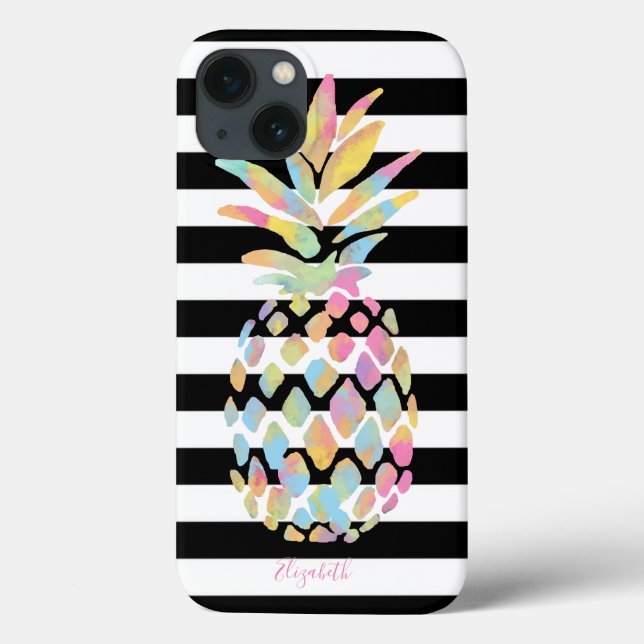 Coques Case-Mate iPhone Serviette de plage tropicale avec motif ananas, ra (Verso)
