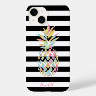 Coque Case-Mate iPhone Serviette de plage tropicale avec motif ananas, ra