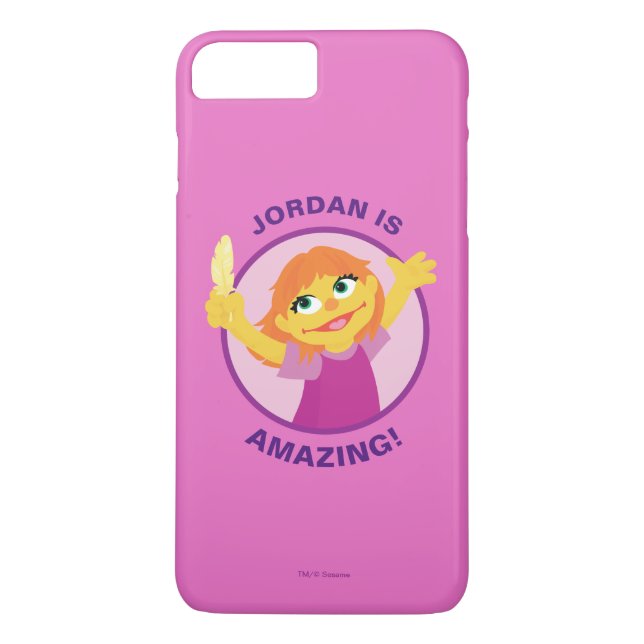 Coques Case-Mate iPhone Sesame Street | Julia tenant une plume (Dos)