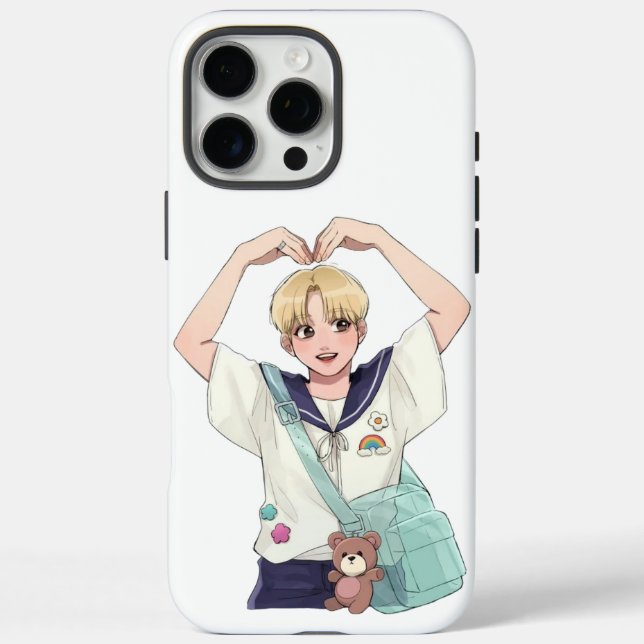 Coques Case-Mate iPhone Seungkwan SEVENTEEN Style Anime Pose de cœur Fan A (Verso)