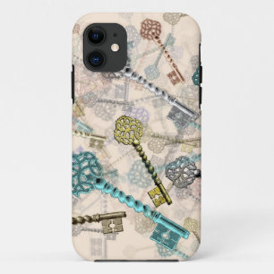 Coques Pour iPhone Shabby chic touches vintage imprimer, subtil, ombr