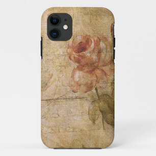 Case-Mate iPhone Case Shabby chic, vintage, grunge,rose,pattern,worn,pat