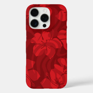 Coque iPhone 16 Pro Shack de sucre Hibiscus hawaïen Rouge