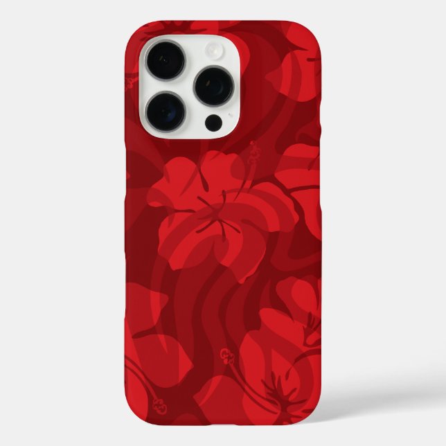 Coques Case-Mate iPhone Shack de sucre Hibiscus hawaïen Rouge (Verso)