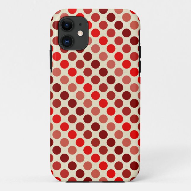 Coques Case-Mate iPhone Shades of Red Pois par Shirley Taylor (Dos)