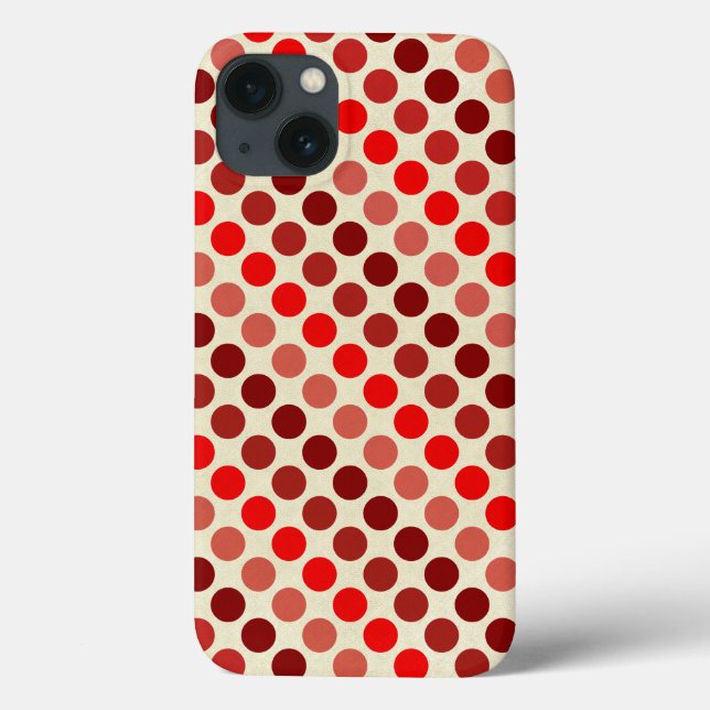 Coques Case-Mate iPhone Shades of Red Pois par Shirley Taylor (Verso)