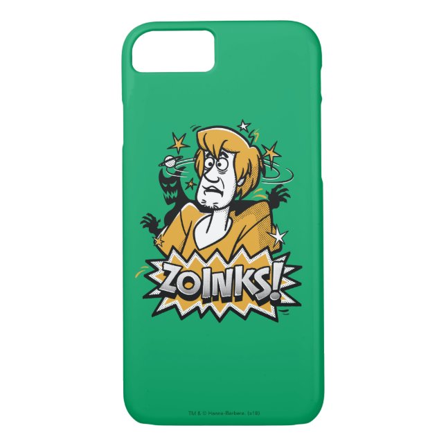 Coques Case-Mate iPhone Shaggy "Zoinks !" Graphic halftone (Dos)
