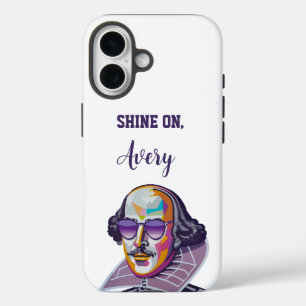 Coque Pour iPhone 16 Shakespeare à Shades : Illustration moderne