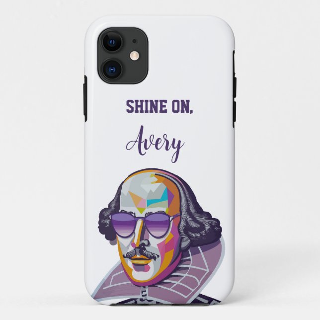 Coques Case-Mate iPhone Shakespeare à Shades : Illustration moderne (Dos)