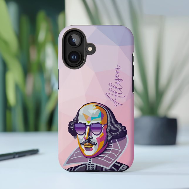 Coques Case-Mate iPhone Shakespeare géométrique chic rose moderne (Créateur téléchargé)