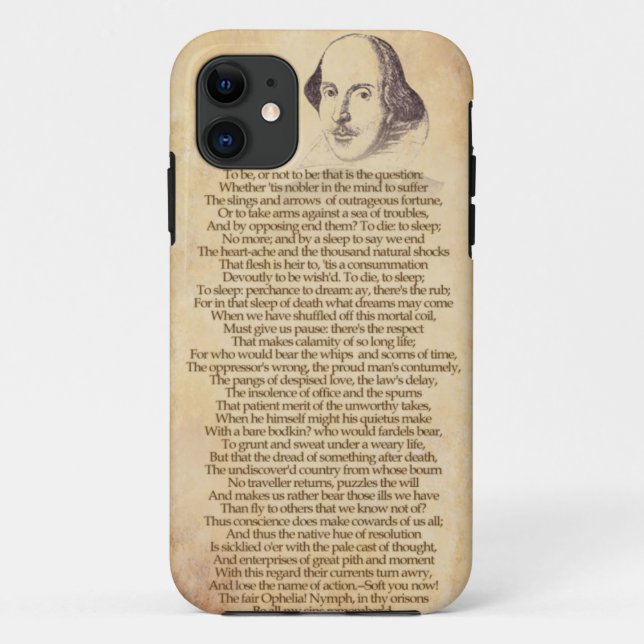 Coques Case-Mate iPhone Shakespeare sur votre iPhone - Hamlet (Dos)