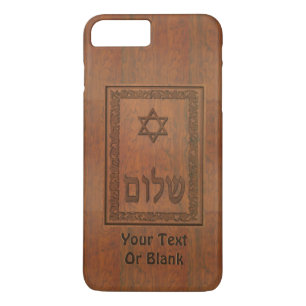 Coque Case-Mate iPhone Shalom en bois sculpté