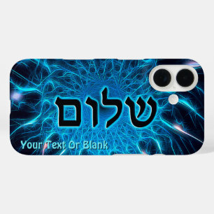 Coque Pour iPhone 16 Shalom Sur Fractage Bleu