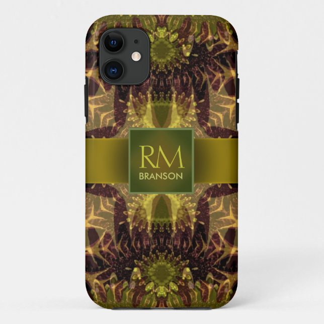 Coques Case-Mate iPhone Shaman DMT Monogramme personnalisé Casemate (Dos)