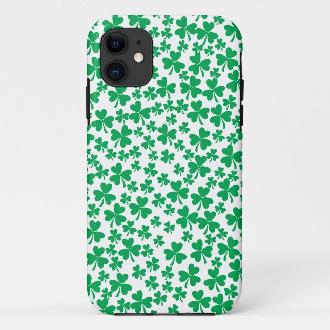 Coques Case-Mate iPhone Shamrock pour la Saint Patrick's Day (Dos)