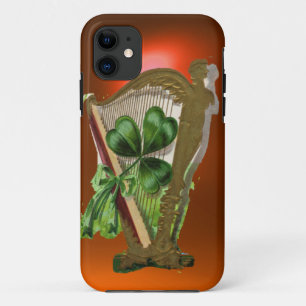 Coque Case-Mate iPhone SHAMROCK VERT HARP orange