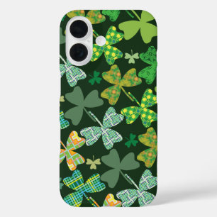 Coque Pour iPhone 16 Shamrocks à motifs