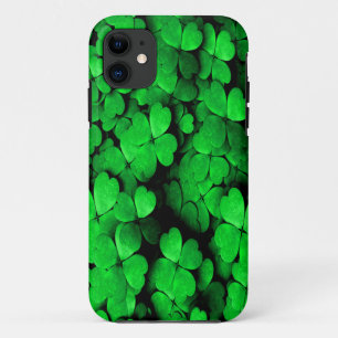 Case-Mate iPhone Case Shamrocks and Hearts Saint Patrick's Day Green