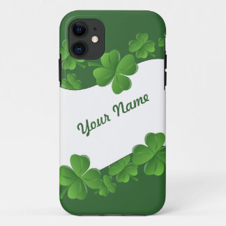 Coque iPhone 11 Shamrocks persionalized