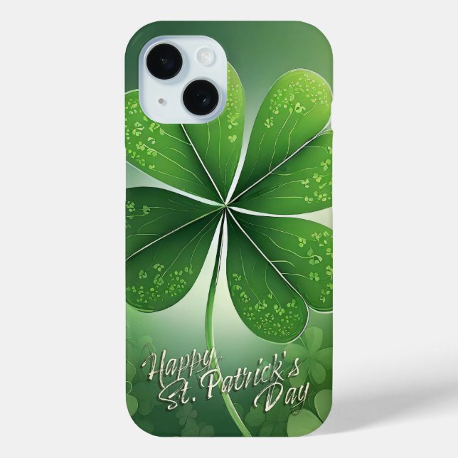 Coques Case-Mate iPhone Shamrocks verts Bonne St. Patrick's Day (8) c (Verso)