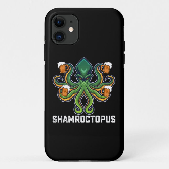 Coques Case-Mate iPhone Shamroctopus Octopus Lover St Patrick's Day (Dos)